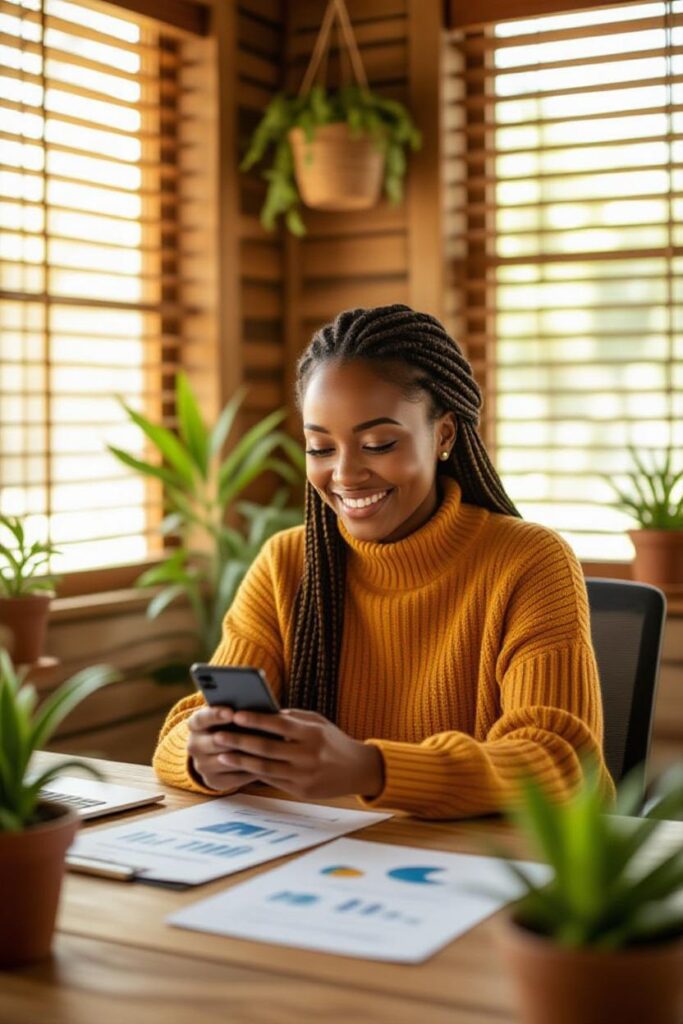 A confident entrepreneur starts her day knowing exactly what to do next, it lights a Fire that carries her throughout the day...